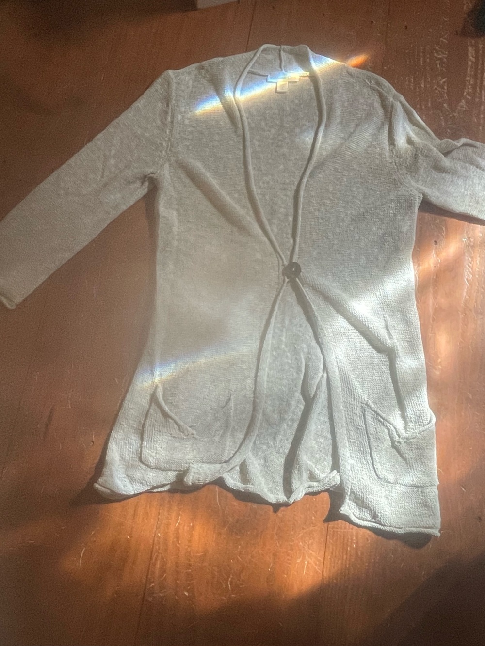 Coldwater Creek, lovely beige sweater long, small